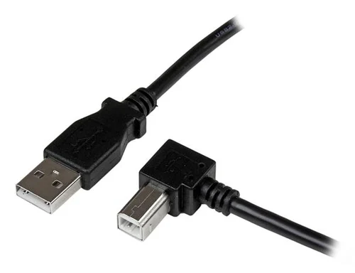 CABLE USB 1M IMPRESORA USB A USB B ACODADO ANGULO DERECHO    .