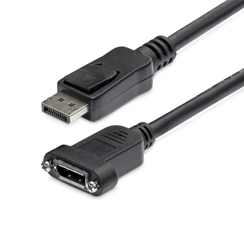 CABLE DISPLAYPORT 91CM PARA MONTAJE EN PANEL HEMBRA A MACHO .