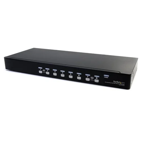 CONMUTADOR SWITCH KVM VGA 8 PUERTOS USB A Y AUDIO 1U RACK
