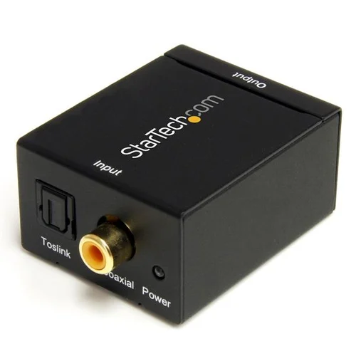 ADAPTADOR CONVERTIDOR AUDIO DIGITAL COAX SPDIF TOSLINK A RCA.