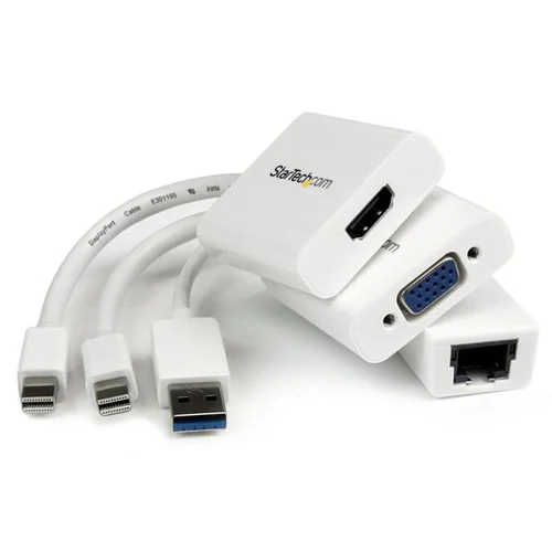 KIT ADAPTADORES MACBOOK AIR MINI DP A VGA HDMI USB A RED