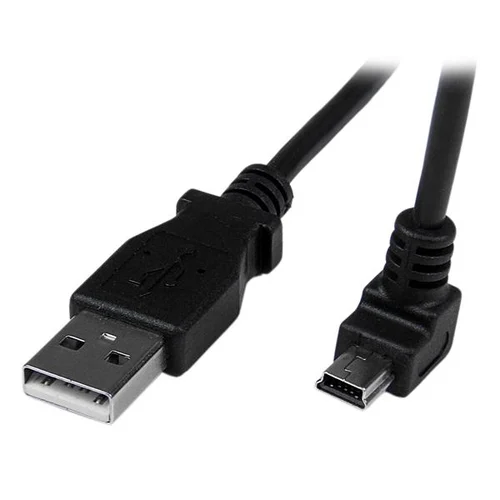 CABLE 2M MINI USB B A USB A ACODADO HACIA ABAJO ADAPTADOR