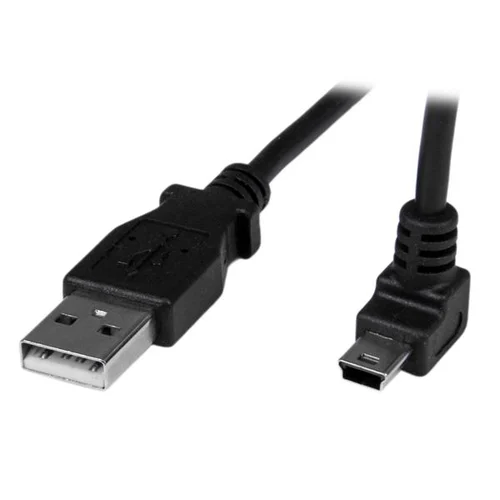 CABLE 1M MINI USB B A USB A ACODADO HACIA ARRIBA ADAPTADOR  .