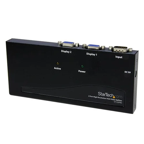 DUPLICADOR DIVISOR VIDEO VGA 2 PUERTOS 350MHZ SPLITTER