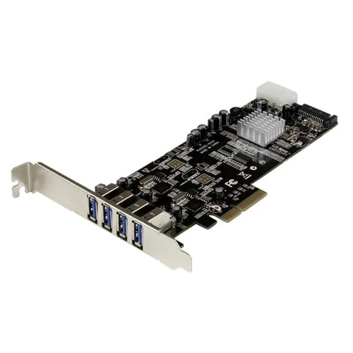 TARJETA PCI EXPRESS 4 PUERTOS USB 3.0 FUENTE SATA MOLEX UASP