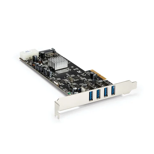 TARJETA PCI EXPRESS 4 PUERTOS USB 3.0 QUADBUS SATA LP4 UASP