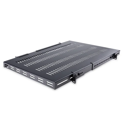 CHAROLA FIJA 1U 113KG DE RACK VENTILADA DE PROFUNDIDAD AJUSTABLE