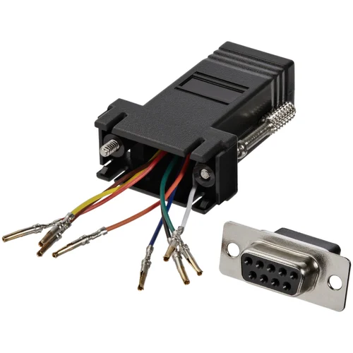 ADAPTADOR MODULAR SERIAL DB9 A A RJ45 HEMBRA A HEMBRA