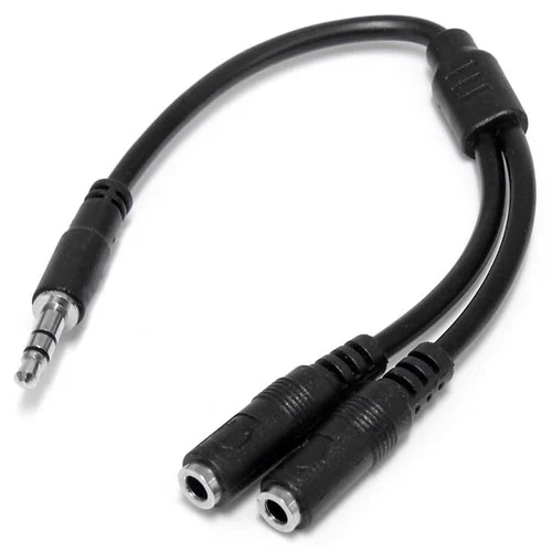 DIVISOR DE CABLE ESTEREO PARA AUDIFONOS SPLITTER EN Y M A 2XH