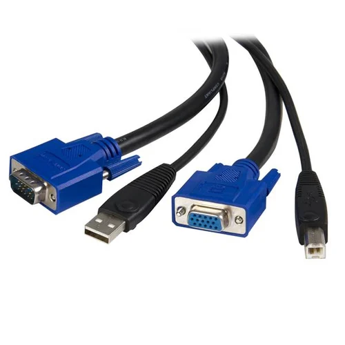 CABLE KVM UNIVERSAL 2 EN 1 PS/2 HD-15 VGA DE 3M            .