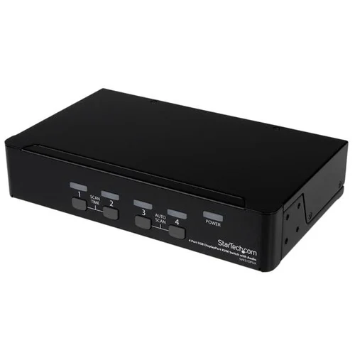 SWITCH CONMUTADOR KVM 4X DISPLAYPORT DP AUDIO HUB USB