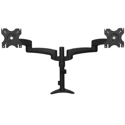 BRAZO ARTICULADO DE 2 MONITOR SOPORTE CON MASTIL PARA MESA