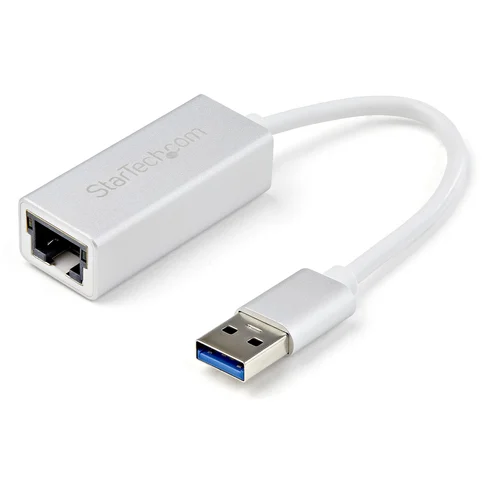 ADAPTADOR RED ETHERNET GIGABIT EXTERNO USB 3.0 PLATEADO