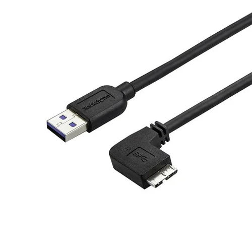 CABLE DELGADO 0.5M MICRO USB 3.0 ACODADO A LA DERECHA A USB A.