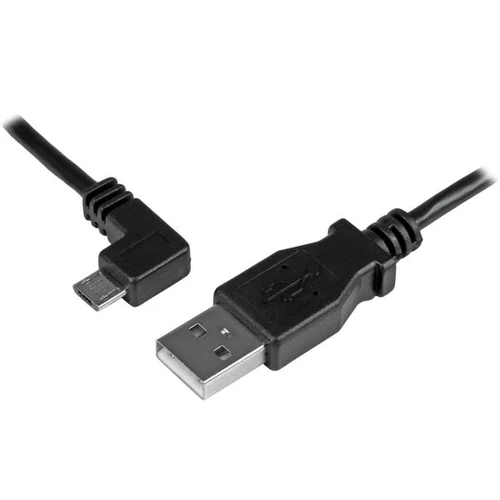 CABLE DE 2 M MICRO USB CONECTOR ACODADO A LA IZQUIERDA          .