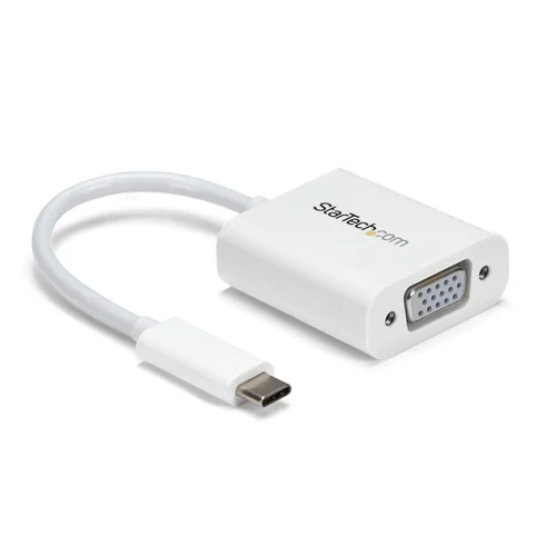 ADAPTADOR VIDEO USB-C 3.1 VGA CONVERTIDOR USB TYPE-C VGA BLANC.