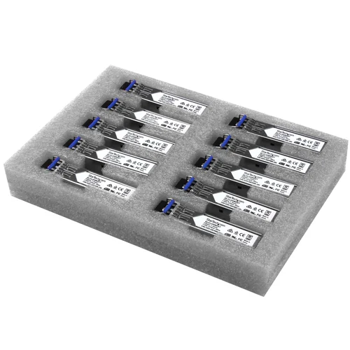 PAQUETE 10 SFPS GIGABIT FIBRA GLC-LH-SMD LC MM/SM 10KM550M    .