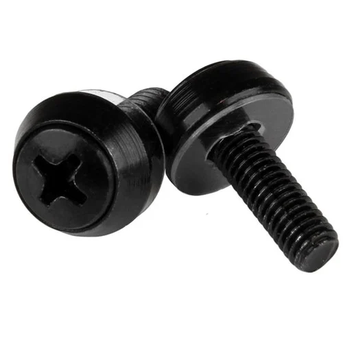 PAQUETE 50 TORNILLOS DE MONTAJE RACK M5X12MM NEGRO