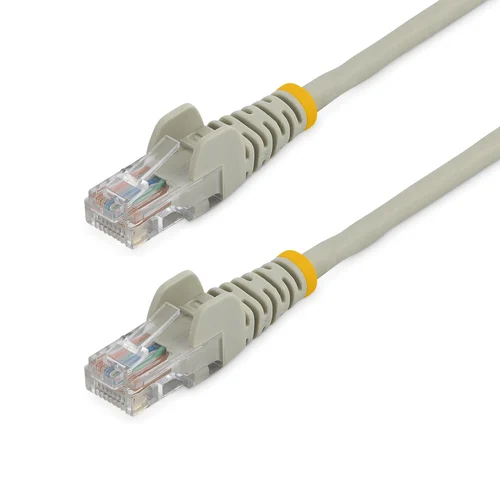 CABLE 5M DE RED ETHERNET CAT5E RJ45 SIN TRABA SNAGLESS GRIS    .