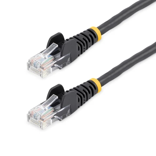 CABLE 5M DE RED ETHERNET CAT5E RJ45 SIN TRABA SNAGLESS NEGRO   .