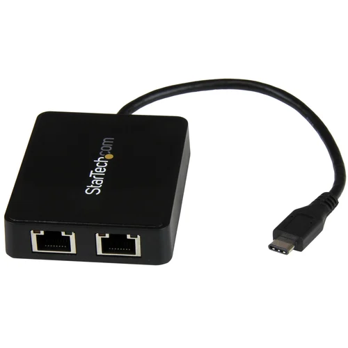 ADAPTADOR DE RED USB-C CON 2 PUERTOS ETHERNET GIGABIT