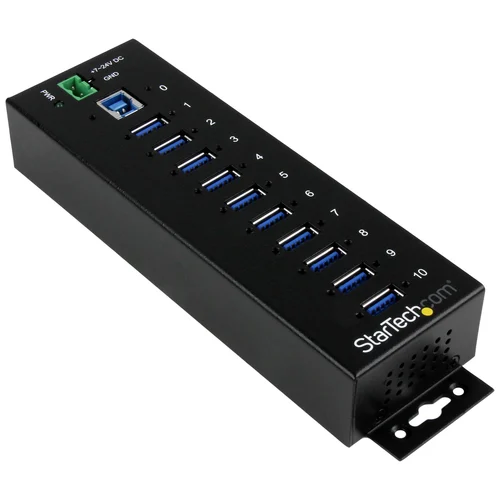 CONCENTRADOR INDUSTRIAL USB 3 PUERTOS DE 10PUERTOS HUB ESD