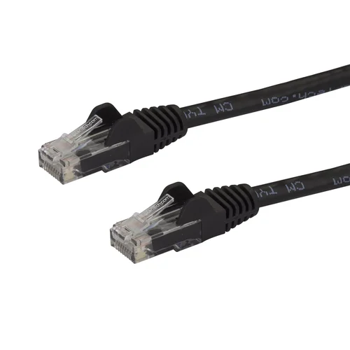 CABLE RED DE 15CM NEGRO CAT6 E ETHERNET GIGABIT SIN ENGANCHES