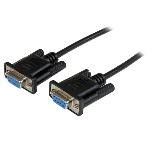 CABLE 2M NULO MODEM SERIAL RS232 DB9 HEMBRA A HEMBRA NEGRO