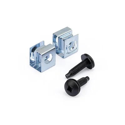 PAQUETE 50 TORNILLOS 10-32 Y TU ERCAS CLIP PARA GABINETE RACK