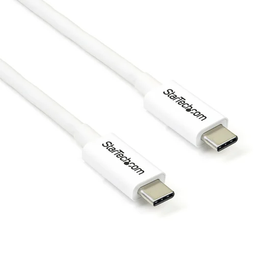 CABLE 2M THUNDERBOLT 3 USB-C BL ANCO COMPATIBLE DISPLAYPORT
