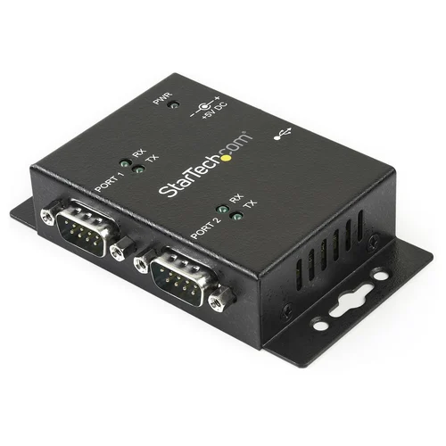 ADAPTADOR HUB USB A SERIAL DB9 FTDI DE 2 PUERTOS DE PARED