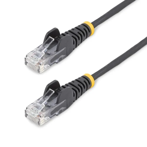 CABLE 15CM RED ETHERNET CAT6 SIN ENGANCHES SNAGLESS NEGRO