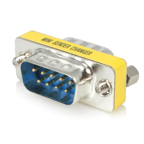 CAMBIADOR DE GENERO DB9 SERIAL SLIMLINE MACHO A MACHO