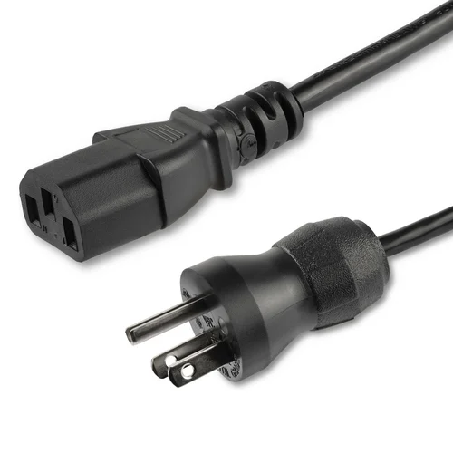 CABLE 3M DE ALIMENTACION PC NEMA 5-15P A C13 TIPO HOSPITAL