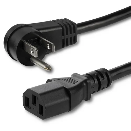 CABLE DE 0.9M DE ALIMENTACION ACODADO NEMA 5-15P A C13 DE PC