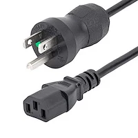 CABLE 0.9M DE ALIMENTACION PC NEMA 5-15P A C13 TIPO HOSPITAL