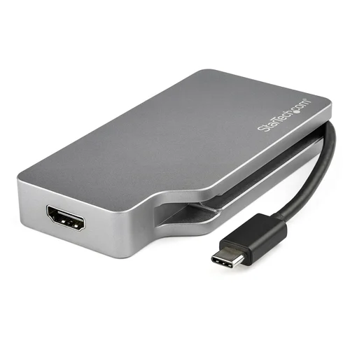 ADAPTADOR MULTIPUERTOS USB-C DE VIDEO 4K 60HZ GRIS ESPACIAL