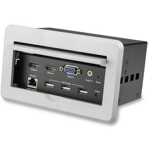 GABINETE DE CONECTIVIDAD AUDIO VIDEO PARA MESAS 4K