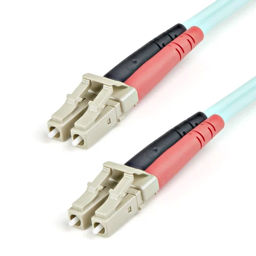CABLE FIBRA PATCH 10GB LC A LC MULTIMOD 50/125 DUPLEX 1M AQUA