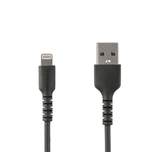CABLE DE 2M USB A LIGHTNING CERTIFICADO MFI APPLE NEGRO