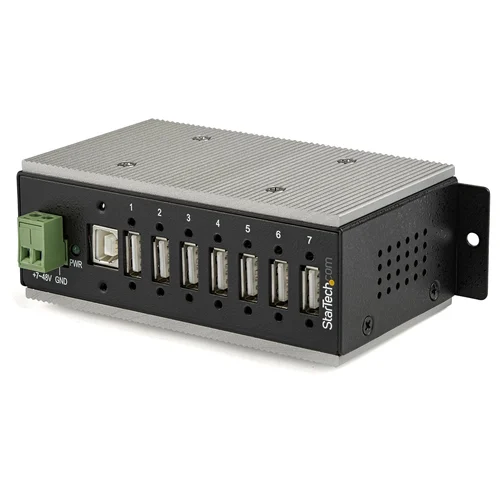 HUB CONCENTRADOR USB 2.0 7 PUERTOS INDUSTRIAL ESD
