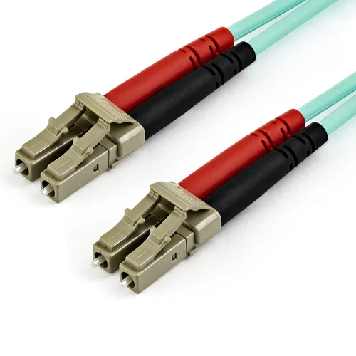 CABLE DE 15 M DE FIBRA OPTICA AGUAMARINA – LC A LC – 50/125
