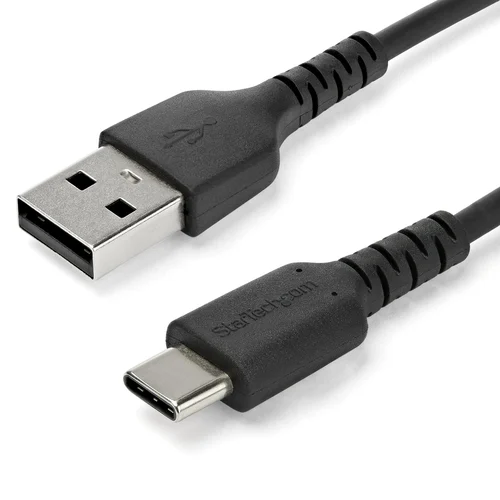 CABLE USB 2.0 A USB-C DE 1 M NEGRO – CON FIBRA ARAMIDA