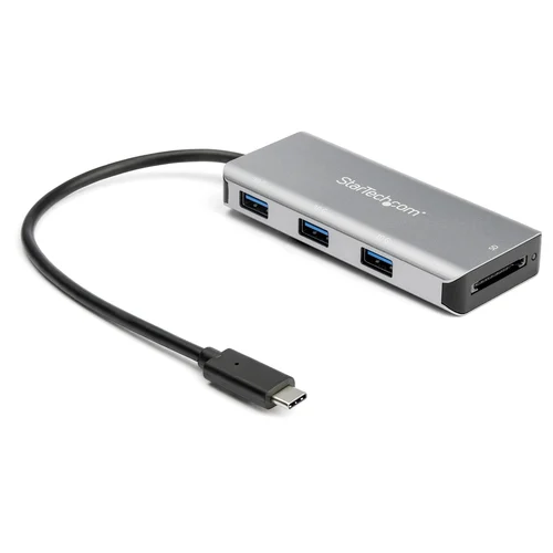 ADAPTADOR HUB USB-C DE 3 PUERT USB-A Y LECTOR DE SD – 10GBPS