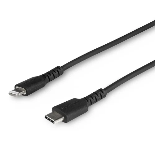 CABLE USB-C A LIGHTNING DE 1M COLOR NEGRO – CERTIFICADO MFI