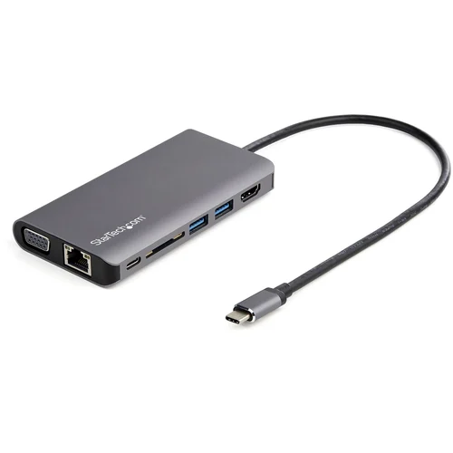 ADAPTADOR USB-C MULTIPUERTOS HDMI/VGA – 100W PD – LECTOR DE SD