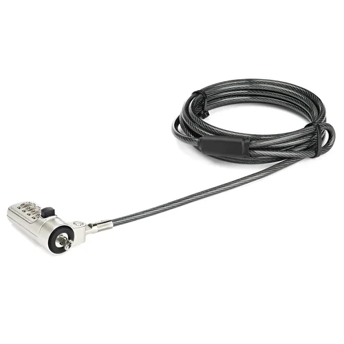 CABLE DE SEGURIDAD PARA LAPTOP CON COMBINACION   RANURA WEDGE