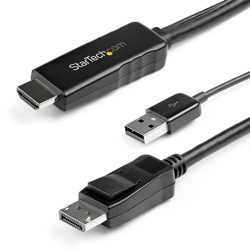 CABLE CONVERTIDOR HDMI A DP DE 3M – ALIMENTADO POR USB – 4K 30HZ