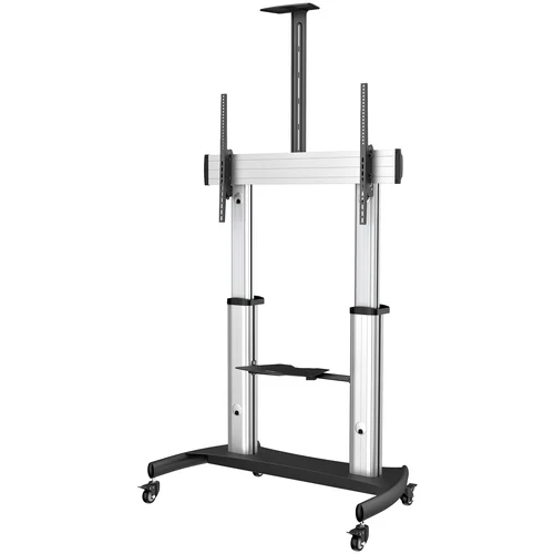SOPORTE MOVIL PARA TV DE 60 A 100IN DE ALTURA AJUSTABLE Y RUEDAS