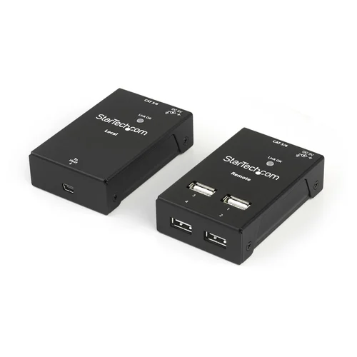 EXTENSOR USB 2.0 4 PUERTOS POR CAT5 O CAT6 HASTA 50 METROS
